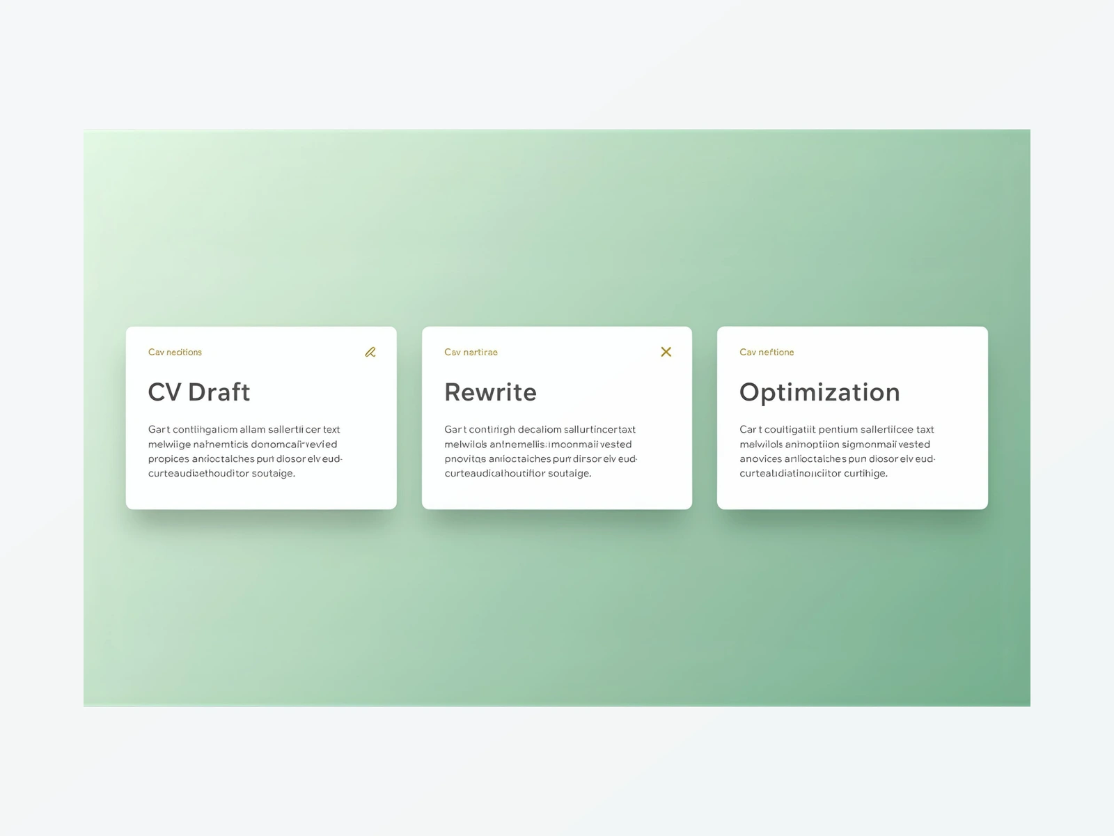 Clean, modern CV layout displayed alongside an application-tracking dashboard