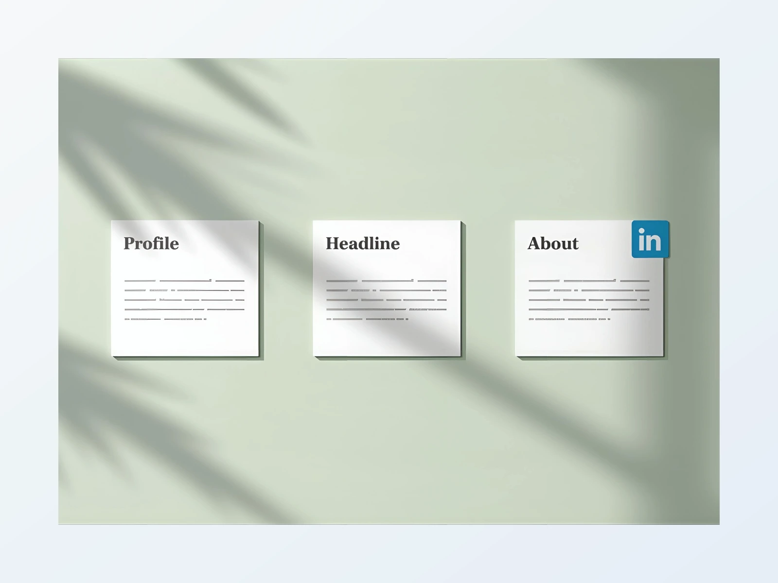 Optimized LinkedIn profile and analytics illustration